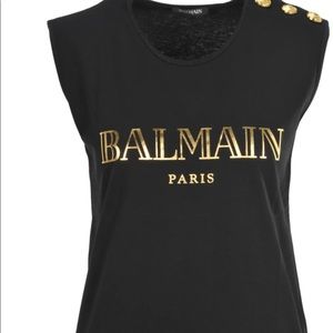 PreLoved Balmain Paris 3 Button Tank